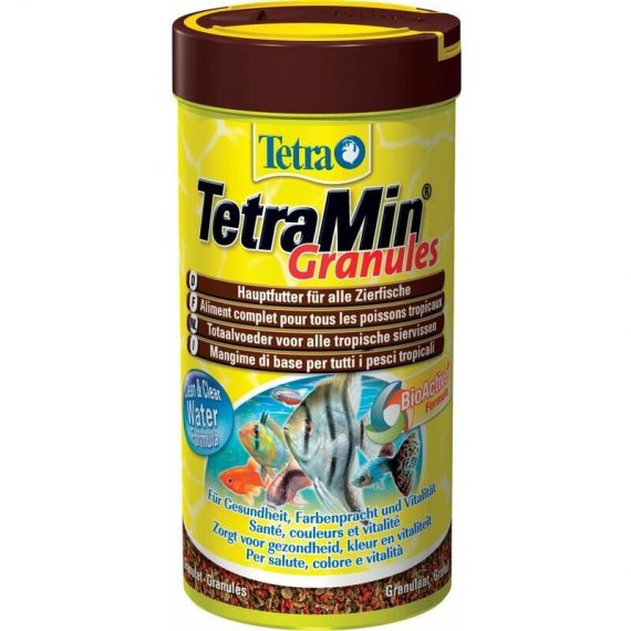 Alimentation Tetra Min Granules pour poissons Contenance 250 ml 4004218128781 Zolux 363065