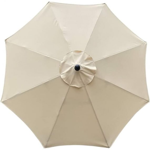 Housse de rechange pour parasol, 8 baleines, 3 m, imperméable, anti-UV, tissu de rechange, beige  Tionr-WY-2267