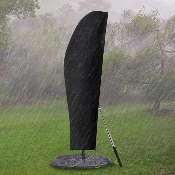 Housse de Protection pour Parasol Déporté Grande 3 x 4m avec Tige Télescopique Couverture pour Parasol de Jardin Imperméable Anti-UV 3802293613366 Hou parasol
