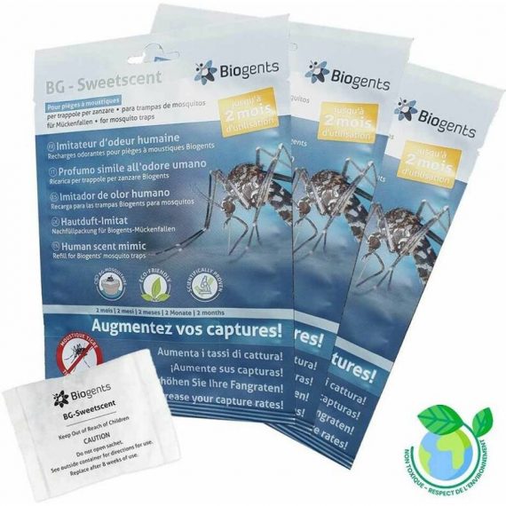 Recharge piege anti moustique sweetscent 6 mois Pack saison - Alu - Biogents 4260170380432 TH052