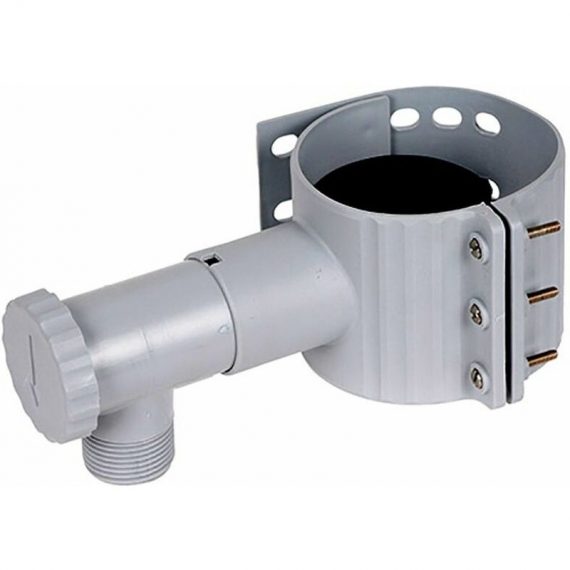 Récupérateur d'eau de pluie gris pour gouttière + scie cloche - INTERPLAST 3396046799808 srecupg