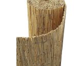 Canisse paillon de bambou non pelé 5m (longueur) x 1,5m (hauteur) beige - beige 3495061000804 PB1505NP