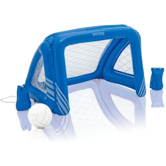 Cage de water-polo gonflable avec ballon - 140 x 89 x 81 - Bleu 3665549028341 512008