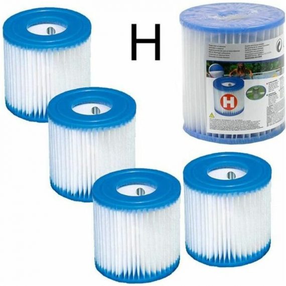 4 Cartouches de Filtration Intex pour filtre piscine Intex type h 6987494486418 AUC6987494486418