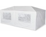 Tente de réception 3x6m - Aginum - Blanc - à utiliser comme pavillon, pergola, chapiteau ou tonnelle. - Blanc 3760216530421 P10921