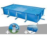 Intex - Kit piscine tubulaire rectangulaire 4,50 x 2,20 x 0,84 m + Filtration à cartouche + Bâche de protection 7061286871985 28273NP-28604-28039