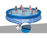 Kit piscine autoportée Intex Easy Set 4,57 x 0,84 m + Bâche de protection  28158NP-BH