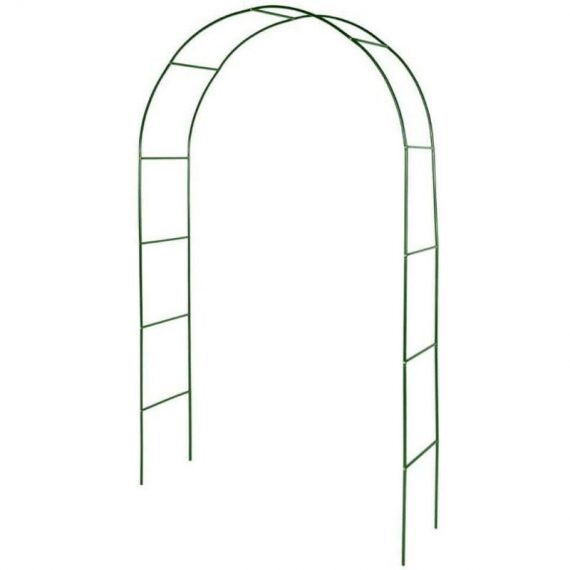 Arche de jardin métallique pour plantes grimpantes - Arceau rosiers grimpants - Résistant aux intempéries 140 cm vert foncé - vert foncé 3233757600019 3233757600019