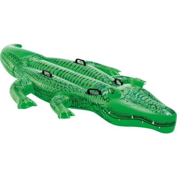 Alligator géant à chevaucher 203x114 cm - Vert - Intex 8720286155769 8720286155769