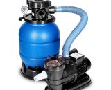 Système de Filtre à Sable 10 m³/h Bleu – 5 Fonctions de Filtration | Filtre de Piscine avec indicateur de pression | Filtre à sable pour les bassins 4260613492920 TVSFT-001