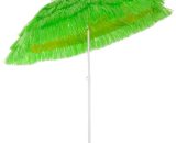 Kingsleeve - Parasol inclinable Hawaii 195 cm Parasol de plage ø 160 cm réglable Jardin terrasse extérieur Vert 4250525320046 102503
