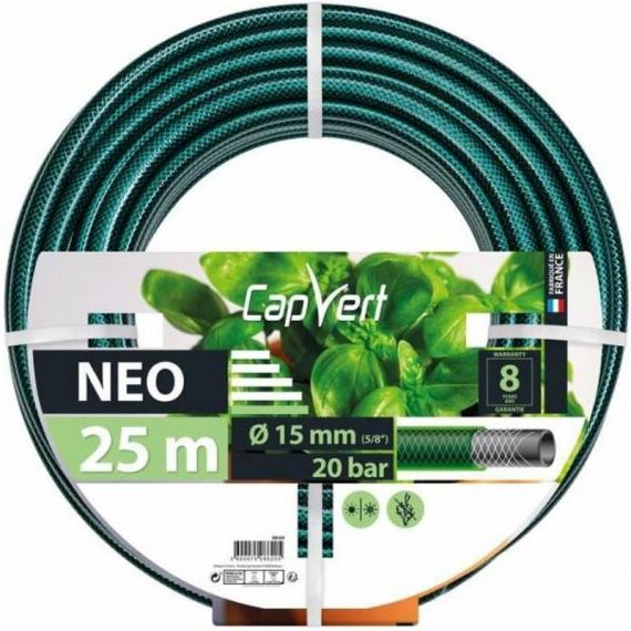 Tuyau d'arrosage Néo Reflex Diamètre 15 mm- Longueur 25 m - Cap Vert 3600075086205 508620