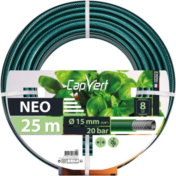 Tuyau d'arrosage Néo Cap Vert - Diamètre 19 mm - Longueur 25 m 3600075086229 508622