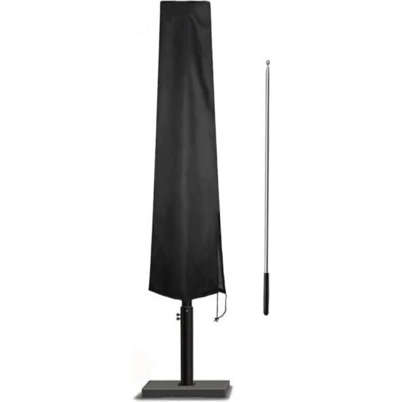 Linxor - Housse de protection imperméable et anti-uv pour parasol - 190 x 30 - 50 cm - Noir Noir 3662348037574 EGK2056