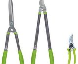 Lot 3 outils de jardinage coupants : secateur 8 + cisaille haies + coupe branches 3700194420215 PRSMCHBX3