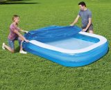 Bestway - Couverture de piscine Flowclear 262x175x51 cm - Bleu 8720286136409 92907