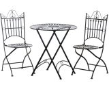 Ensemble de jardin Tegal avec 2 chaises et une table pliables bronze 4251756466947 CLP319578