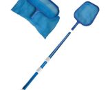 Pack nettoyage pour piscine - Manche télescopique - Epuisette de fond - Epuisette de surface - Bleu - Mareva 3700812052958 763147-763255B-763264B