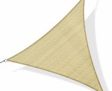 Voile d'ombrage triangulaire grande taille 4 x 4 x 4 m polyéthylène haute densité résistant aux uv coloris sable - Beige 3662970016015 01-0619