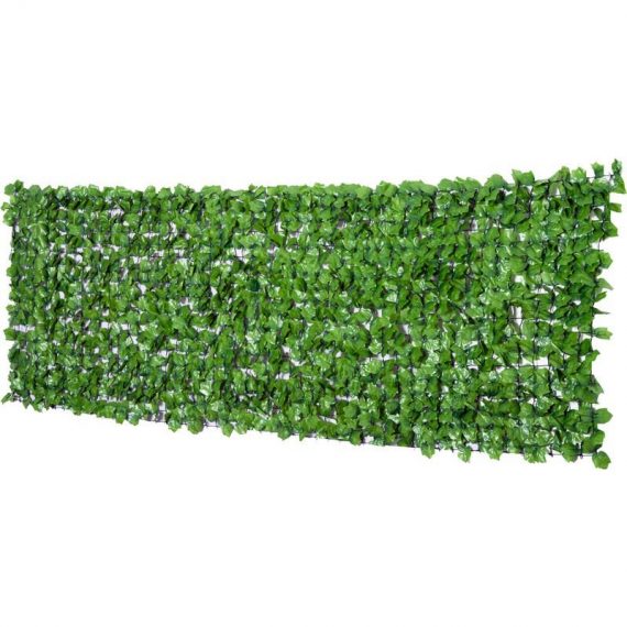 Outsunny - Haie artificiel érable brise-vue décoration rouleau 3L x 1H m feuillage réaliste anti-UV vert - Vert 3662970031476 844-202