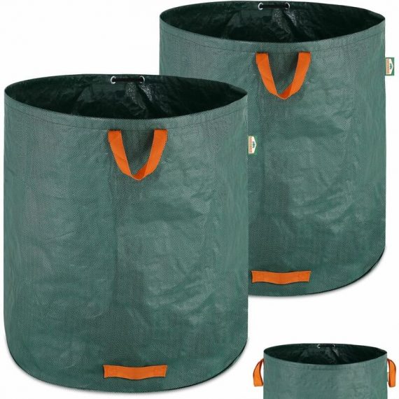 2x Sacs de jardin 500L 50 kg sac de déchets ordures végétaux tissu renforcé pliable hydrofuges sac - Gardebruk 4250525363791 106934