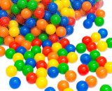 Eyepower 50 Balles de jeu en plastique 5,5cm de diamètre set de balles colorées pour enfants chiots décoration fêtes 4260218340848 13243