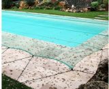 Filet anti-feuilles piscine avec 50 connecteurs (œillets clipsables) | Taille Filet: 6 x 6 m 641243115870 70HB6X6-55-718200-50