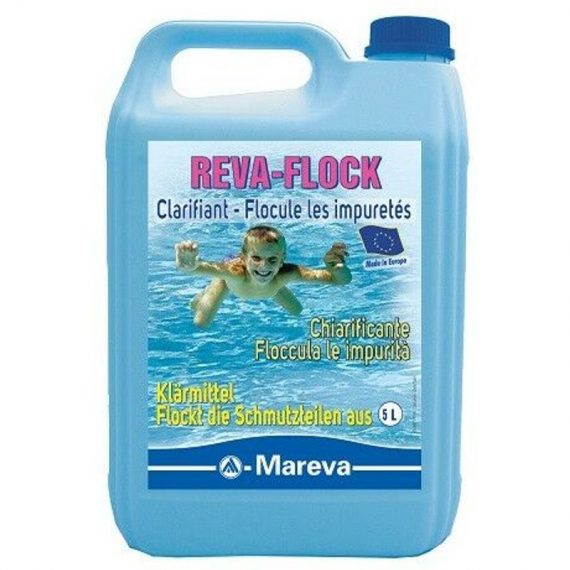 Produit d'entretien piscine - Reva-Flock - Liquide - 5L de Mareva 3509981500204 1500201