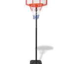 Panier de basket-ball portable 250 cm - Multicolore - Vidaxl 8718475509554 91184FR