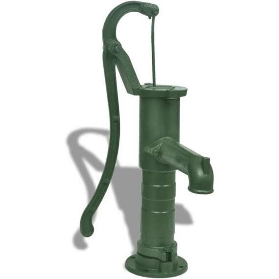 Pompe à eau manuelle de jardin Fonte - Vert - Vidaxl 8718475874782 8718475874782