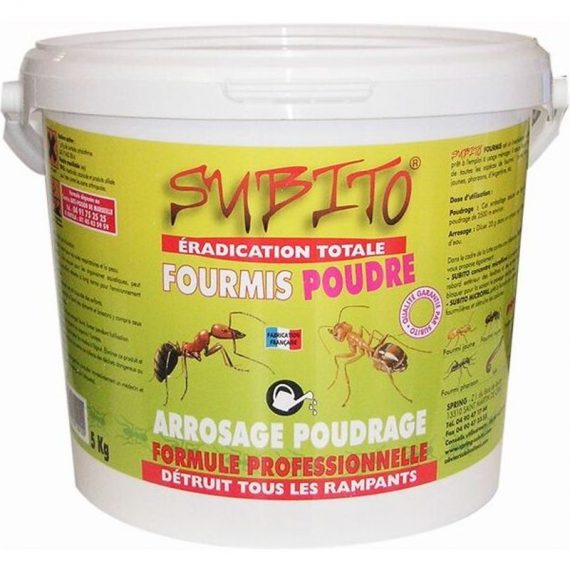 Anti-fourmis en poudre 5kg - fourmis poudre 5kg Subito 3700200100100 fourmis poudre 5kg