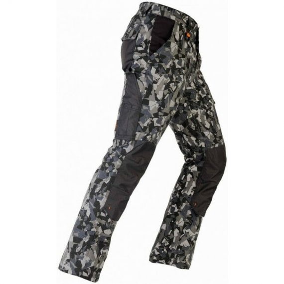 Kapriol - Pantalon de travail TÉNÉRÉ PRO camouflage gris Taille: S  32399