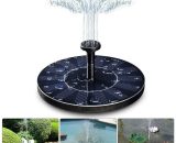 Ensoleillé - Fontaine solaire , pompe de bassin solaire 1,4 w avec 4 effets, hauteur maximale de 70 cm, pompe solaire, pompe de fontaine flottante 5410290119699 YN-256