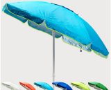 Beachline - Parasol de plage 200 cm anti-vent protection uv Sardegna | Turquoise 7640179388061 SA200UVAAB