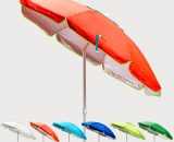 Parasol de plage 200 cm anti-vent protection uv Sardegna | Orange 7640169386657 SA200UVAA