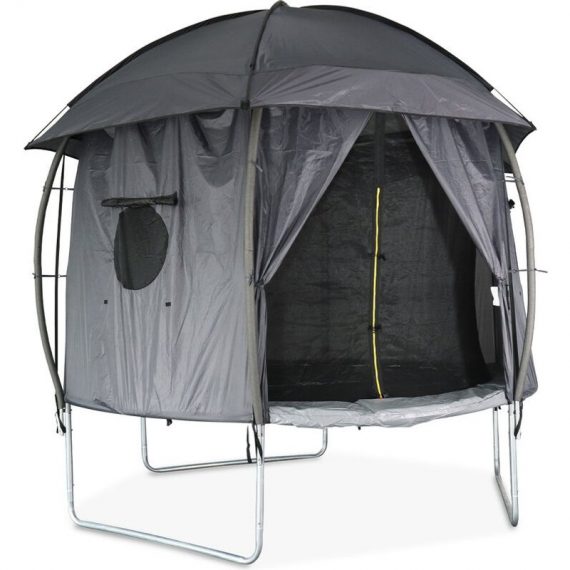 Tente de camping pour trampoline, Kiosk , cabane, polyester, traité anti UV, 1 portes, fenêtres et sac de transport Ø305 cm 3760350652447 TRTPHOUSE305