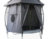 Tente de camping pour trampoline, Kiosk , cabane, polyester, traité anti uv, 1 portes, fenêtres et sac de transport Ø250 cm 3760350652430 TRTPHOUSE250