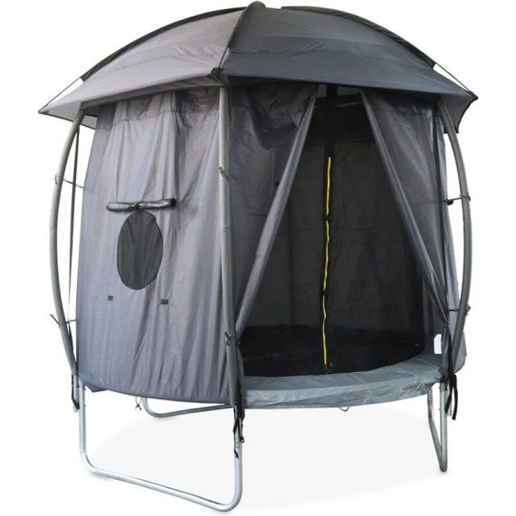 Tente de camping pour trampoline, Kiosk , cabane, polyester, traité anti uv, 1 portes, fenêtres et sac de transport Ø250 cm 3760350652430 TRTPHOUSE250