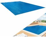 Couverture solaire à bulles pour piscine | Rectangulaire | bleu | 6 x 4m 400 µ-microns - Bleu - Arebos 4260551583810 4260551583810
