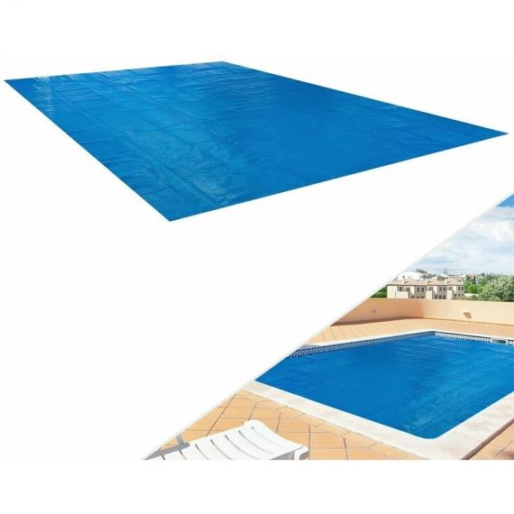Couverture solaire à bulles pour piscine | Rectangulaire | bleu | 6 x 4m 400 µ-microns - Bleu - Arebos 4260551583810 4260551583810