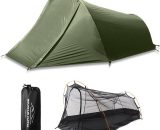 Camping Tente 2 personne exterieure tente pour Camping Velo Randonnee Muntaineering plage, vert armee 791304363686 Y13986AGR