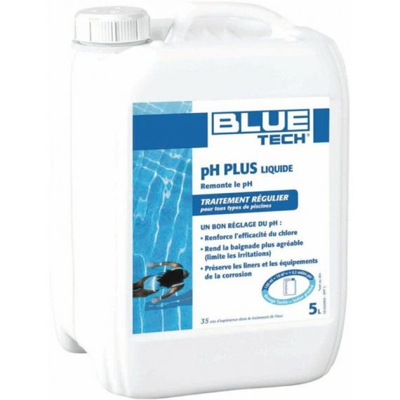 Bluetech Ph Plus Liquide 5 litres - Blue Tech 3521689245508 92613