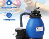 Pompe Filtre à Sable, Pompe pour filtration pour piscine, Puissance 370W, 11 000 l/h, Bleu et Noir - bleu 705495307794 B1H1J001B1F0Z