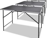 Table à coller 3 pcs Pliable - Noir 3748053443593 140735-FR