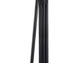 2.8m Auvent Support Rod Pliant Parasol Pole Remplacement pour Plage Jardin Camping En Plein Air Randonnée - Le noir 755924260848 Y23089B|273