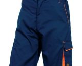 Pantalon de travail deltaplus bermuda taille réglable 5 poches bleu orangetâpe m 3295249175924 M6BERBMTM