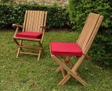 Coussin framboise pour chaises et fauteuils pliants - Framboise 3700990418317 KG-001FR