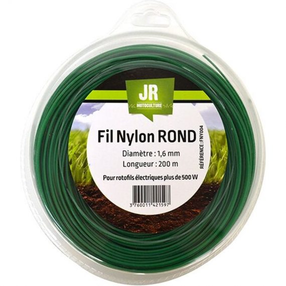 Fil nylon Rond 1,6 mm - 200m FNY004 JR 3760011421597 23717