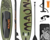 Ecd Germany - 10 ft sup Stand up paddle board gonflable 308 cm Maona olive pompe à air pagaie 4064649079090 490004629