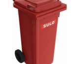 Bac à ordures 120 l hdpe rouge mobile selon en 840 Sulo 4020747741444 172368